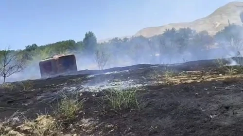 Darende'de Meydana Gelen Yangın Hasara Yol Açtı...