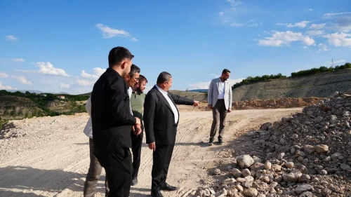 Başkan Alican Bozkurt Darende Millet Bahçesi İnşaatını İnceledi