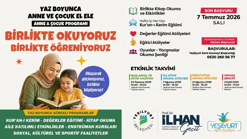 Yeşilyurt’ta "Birlikte Okuyoruz, Birlikte Eğleniyoruz"
