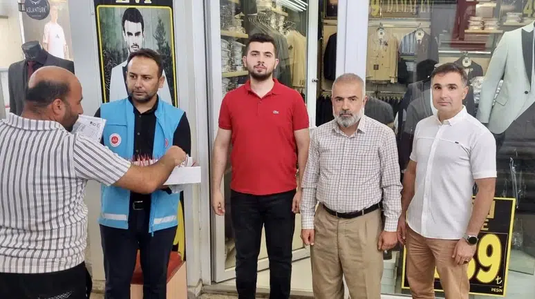 Müftülükten Geçici Ticaret Merkezi Esnafına Mevlid Ziyareti