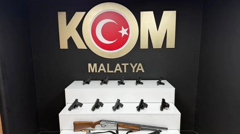 Malatya’da Ruhsatsız Silah Operasyonu: 12 Tabanca Yakalandı