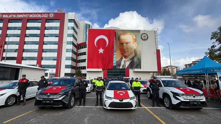 Malatya Emniyetine 16 Yeni Araç Suçla Mücadelede Kararlılık Mesajı