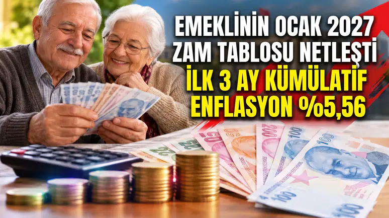 Emeklilerin Ocak 2027 Zammında İlk Üç Aylık Tablo Netleşti