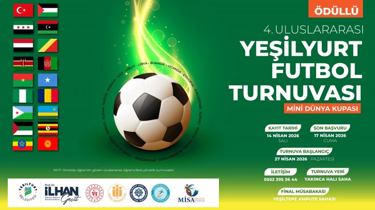 Yeşilyurt’ta Mini Dünya Kupası Heyecanı: 4. Uluslararası Futbol Turnuvası Başlıyor
