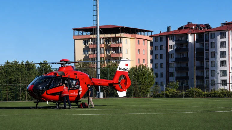 Darende'de 7 Aylık Bebek Hava Ambulansıyla Malatya'ya Sevk Edildi
