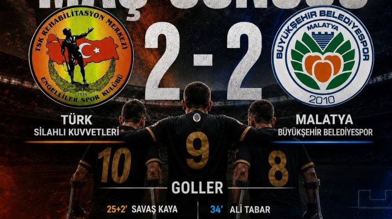 Malatya Ampute Futbol Ligi 4. Sırada Bitirdi, Kupada Yarı Finale Çıktı