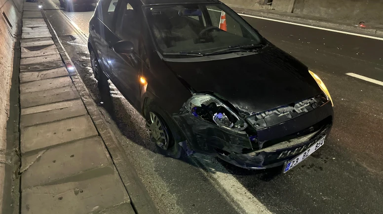 Erkenek tünelinde trafik kazası: 1 yaralı var!