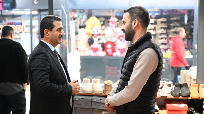 Belediye Başkanı  Bayram Taşkın, Esnafları Ziyaret Etti