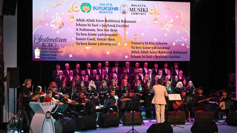 Malatya’da Ramazan Coşkusu: Tasavvuf Müziği Korosu’ndan İlahi Konseri