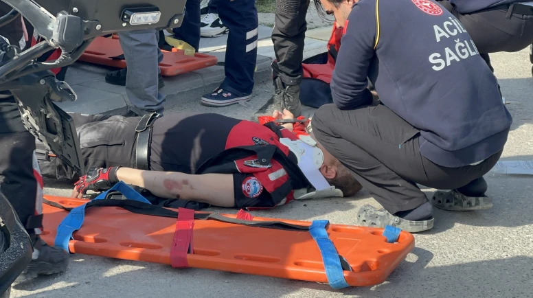 Malatya’da Korkutan Kaza: Motosikletli Yunus Polisleri Otomobille Çarpıştı