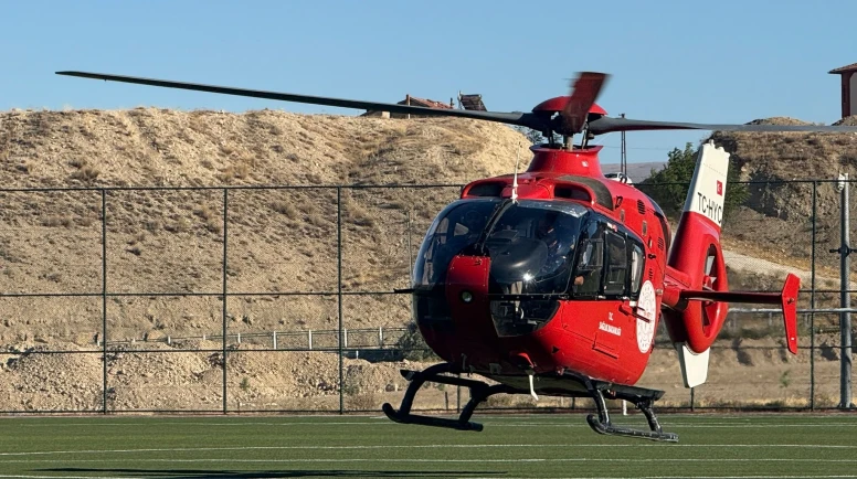 Malatya'da Kalp Krizi Geçiren Hasta İçin Ambulans Helikopter Havalandı