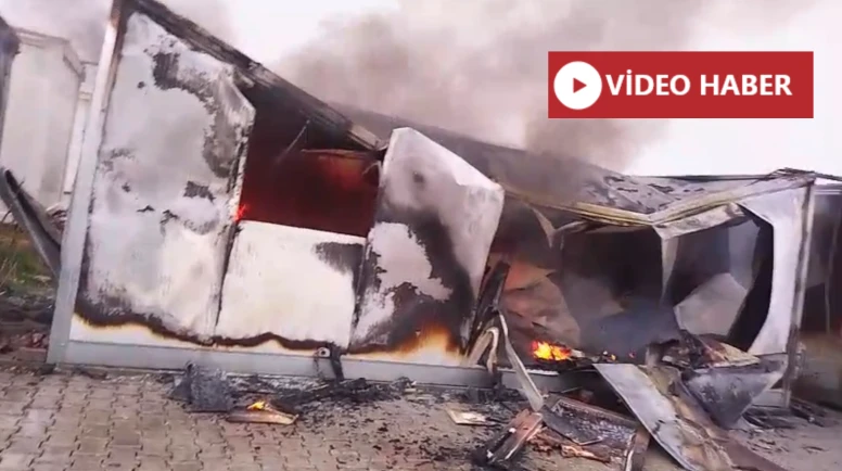 Malatya Samanköy konteyner kentte korkutan yangın çıktı