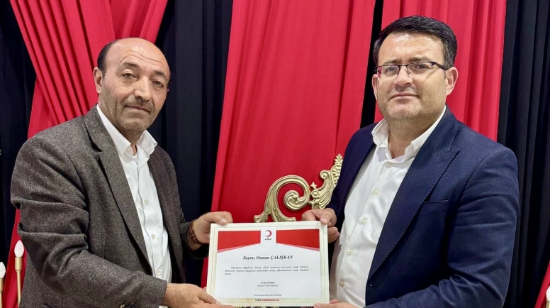 İstanbul’daki Malatyalı Başkanlara Vefa: Yeşilyurt Kızılay’dan Teşekkür Belgesi