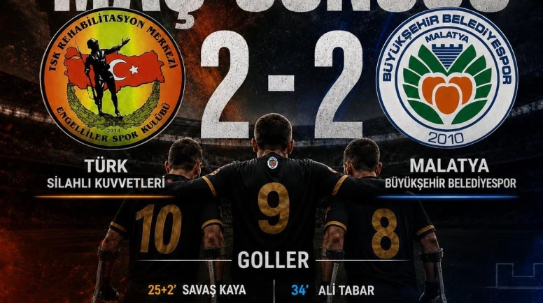 Malatya Ampute Futbol Ligi 4. Sırada Bitirdi, Kupada Yarı Finale Çıktı
