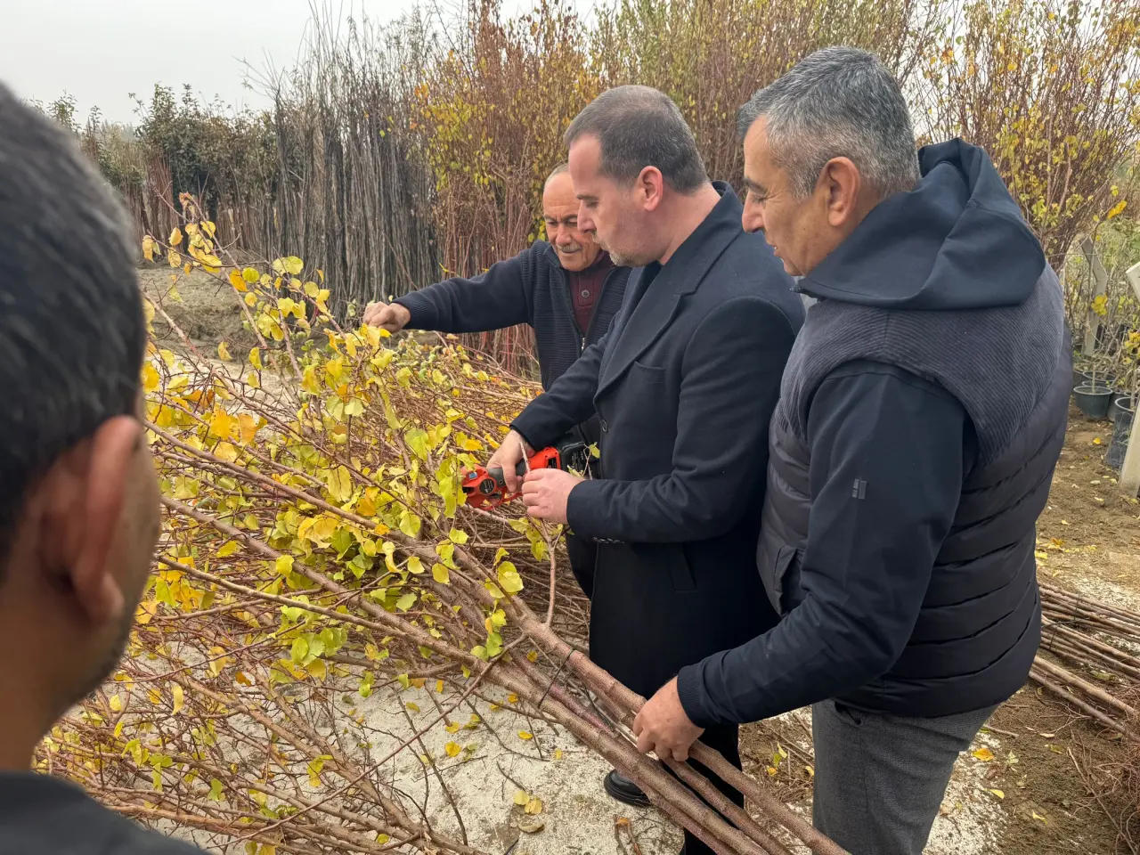 Malatya Fidancılar ve Peyzajcılar Sitesi'ni ziyaret eden MAGİNDER Başkanı Salih Karademir ve esnaf
