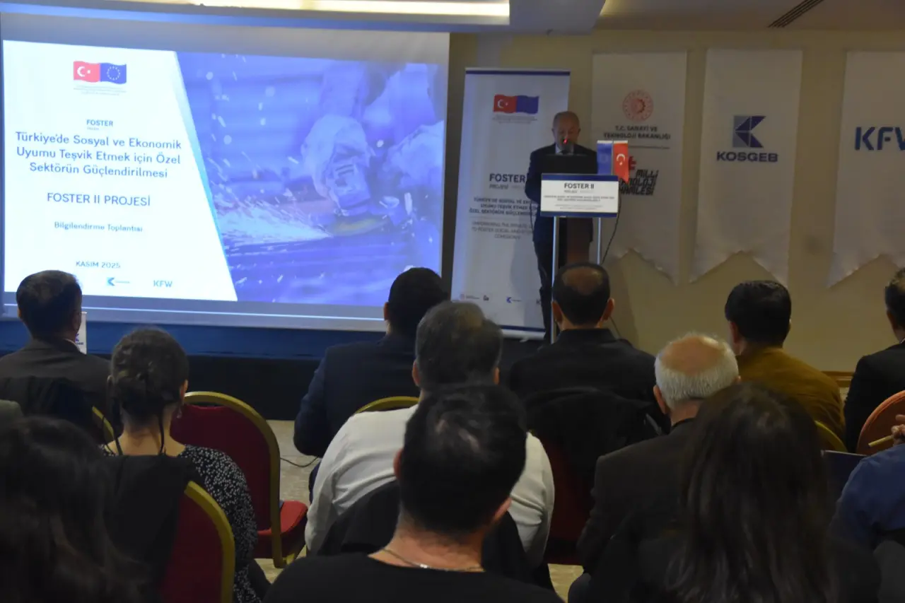 FOSTER II Projesi Malatya Tanıtım Toplantısı'nda konuşan MTSO Meclis Başkan Vekili Ayhan Altunok