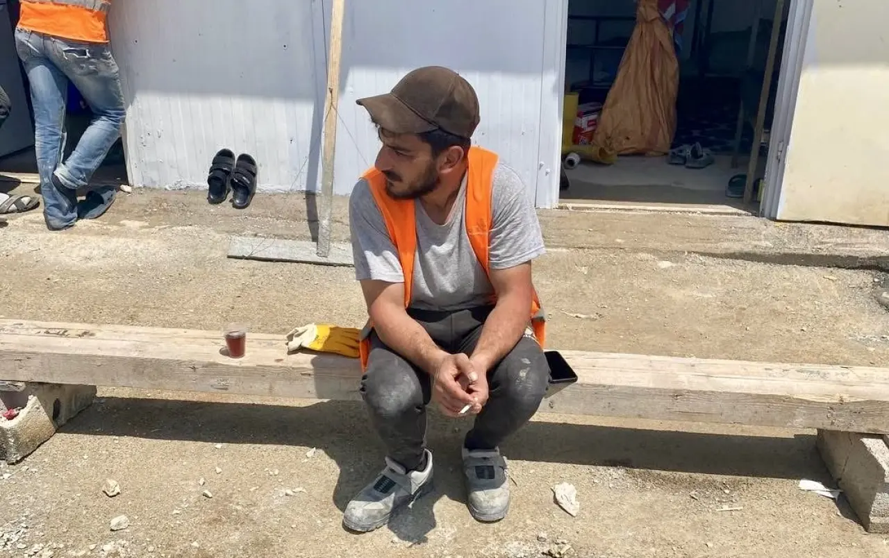 Malatya yerinde dönüşüm inşaat şantiyesi ve işçiler