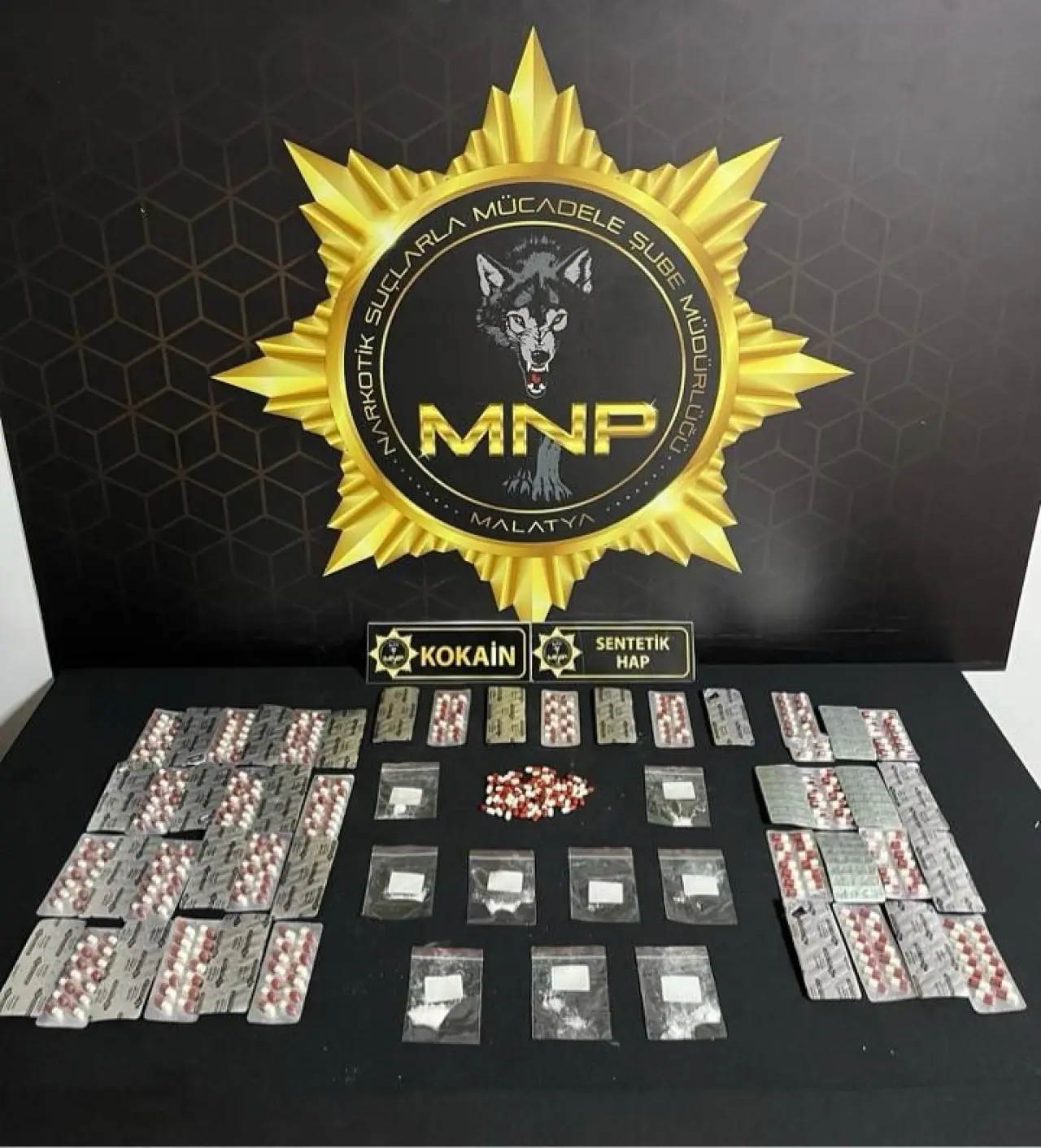 Malatya uyuşturucu operasyonu ele geçirilen sentetik haplar