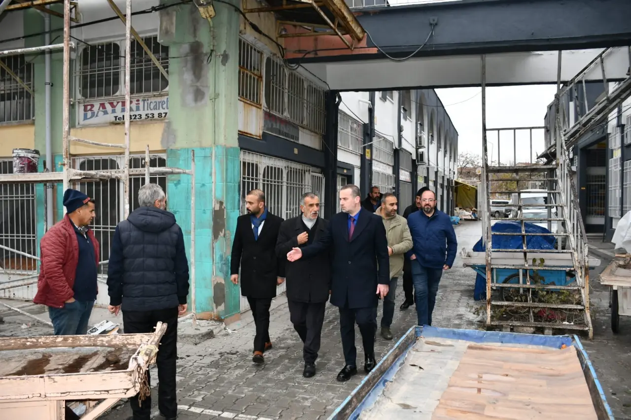 MAGİNDER Başkanı Salih Karademir Şire Pazarı esnaf ziyareti