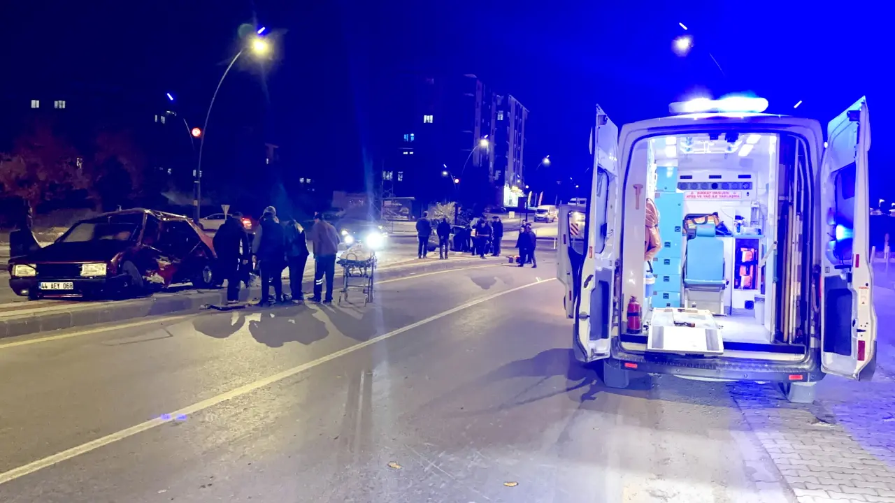 Battalgazi Akdeniz Sokak kaza yeri sağlık ekipleri