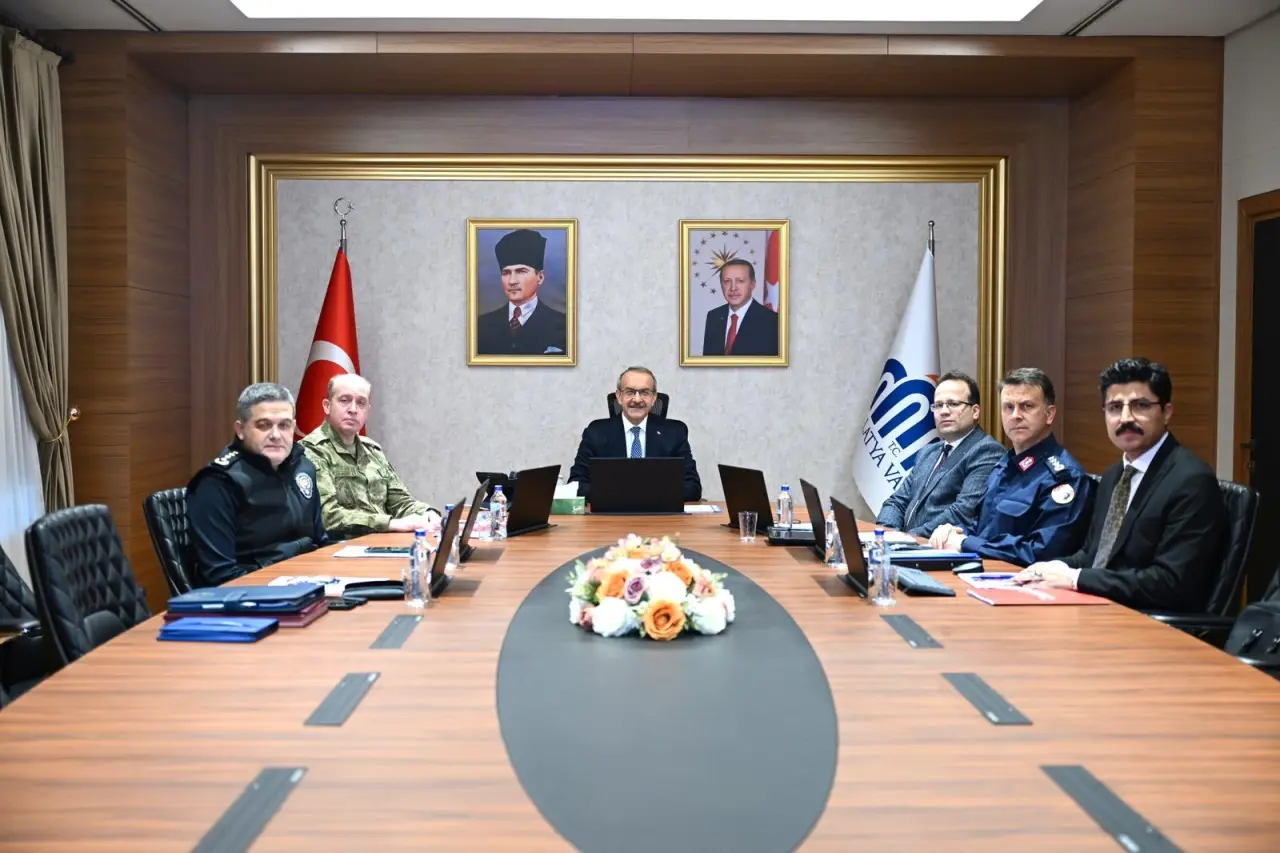 Malatya İl Güvenlik Asayiş ve Koordinasyon Toplantısı’ndan görüntü