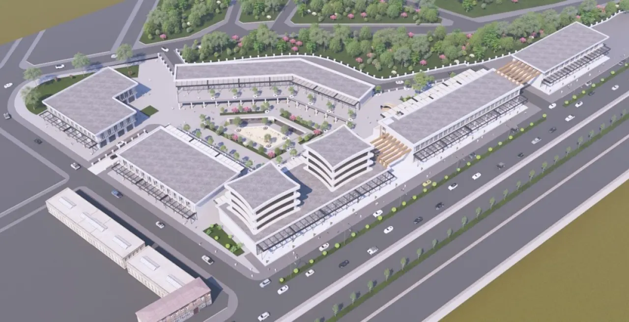 Mimarlar Odası tarafından hazırlanan konsept ticari merkez taslağı