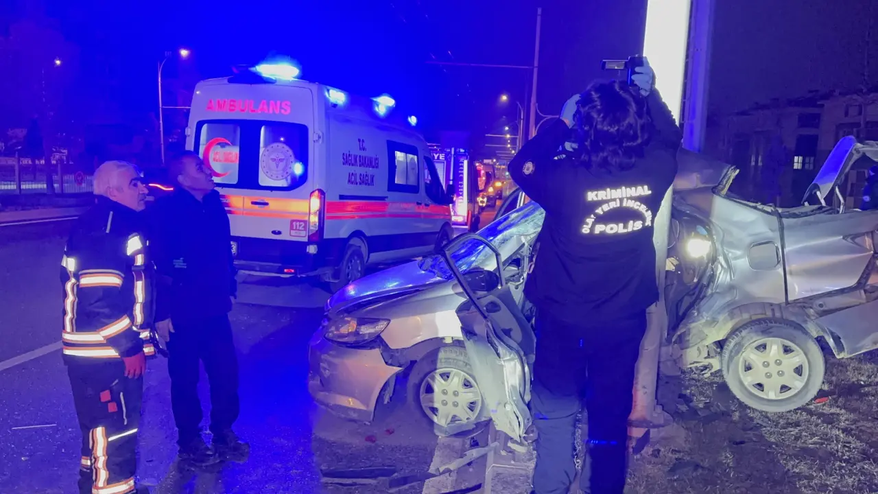 Malatya trafik kazası olay yeri inceleme ve sağlık ekipleri