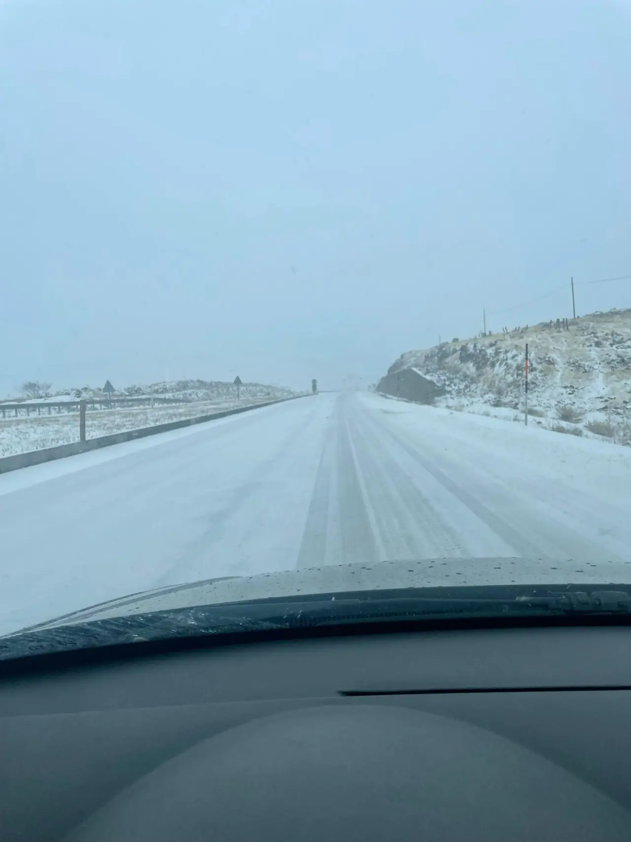 Malatya Kayseri karayolu karlı yol ve trafik