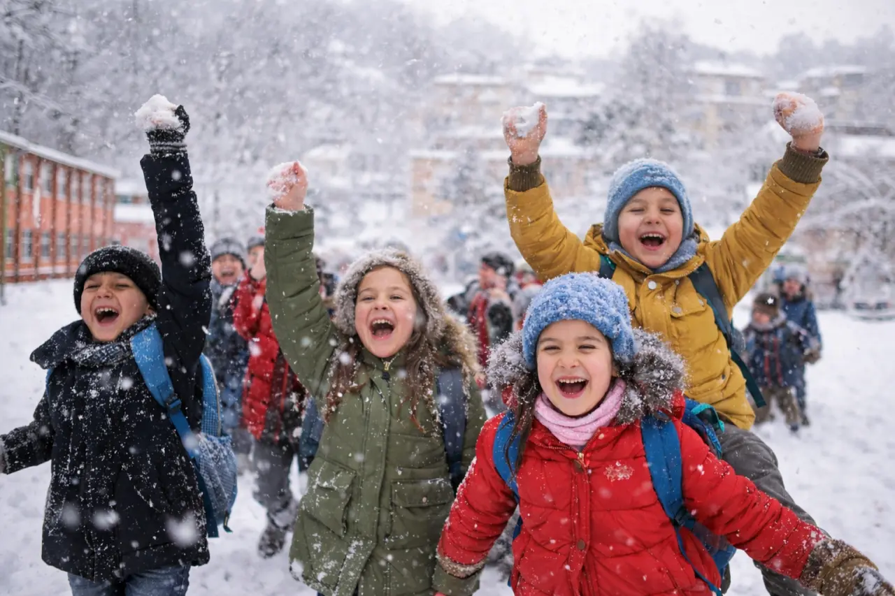 Malatya kar yağışı okullar tatil