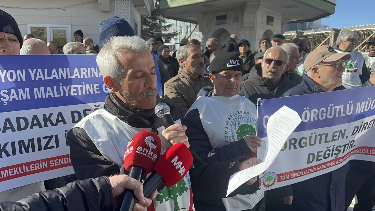 Bekir Erdem emekli maaş zammı basın açıklaması
