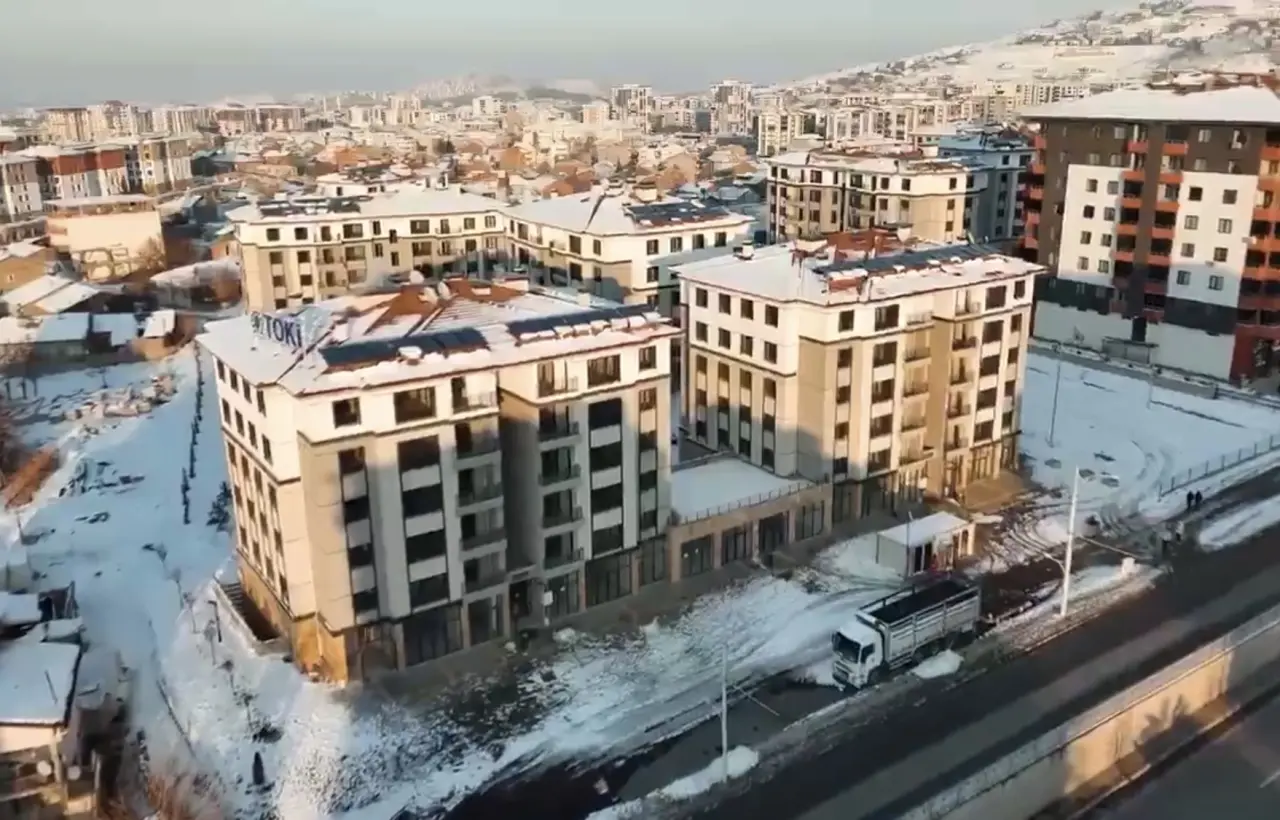 Malatya Uçbağlar Mahallesi yeni yapılan deprem konutları