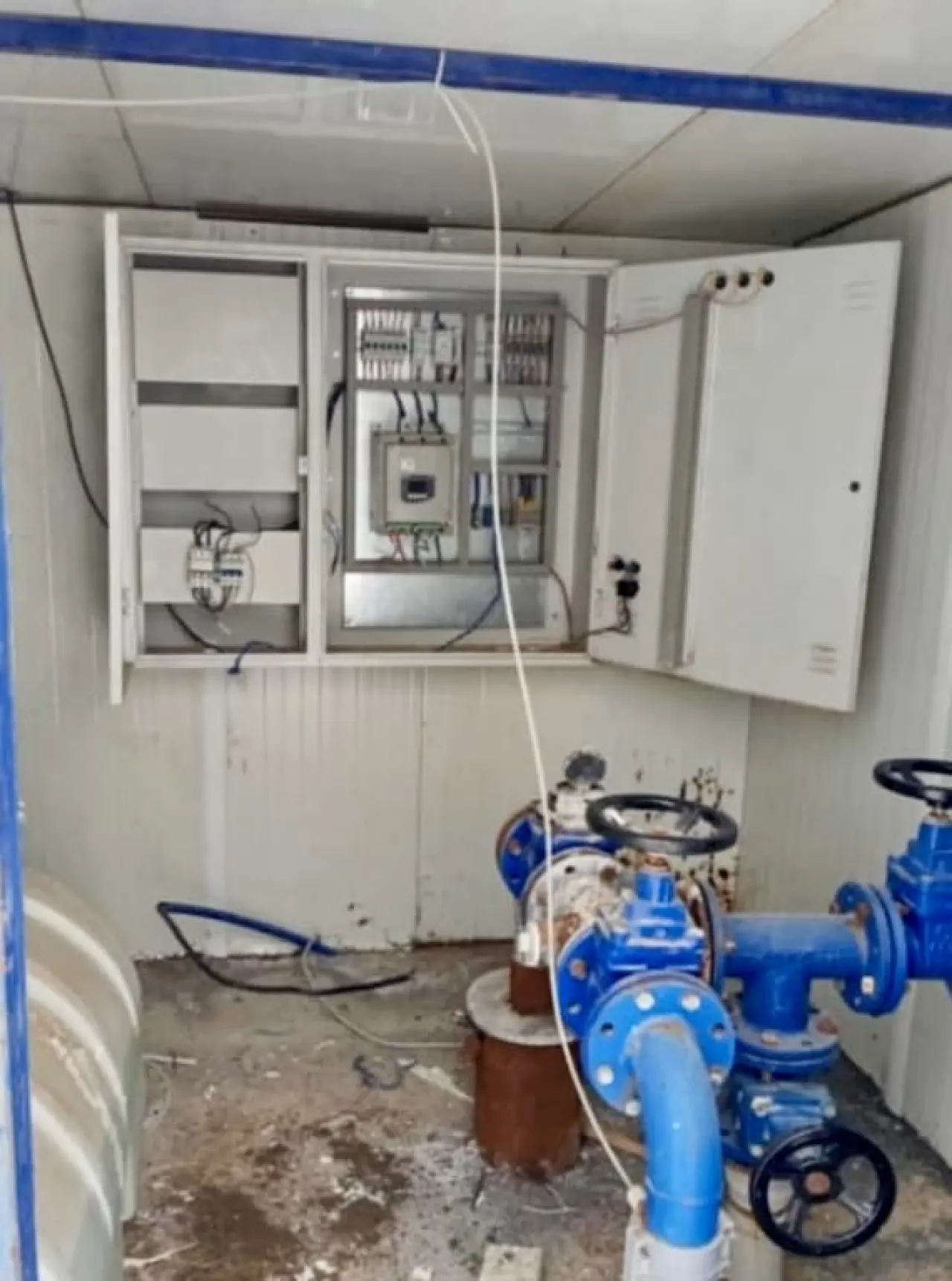 Malatya su sondaj kuyusu ve çalınan kablolar temsili