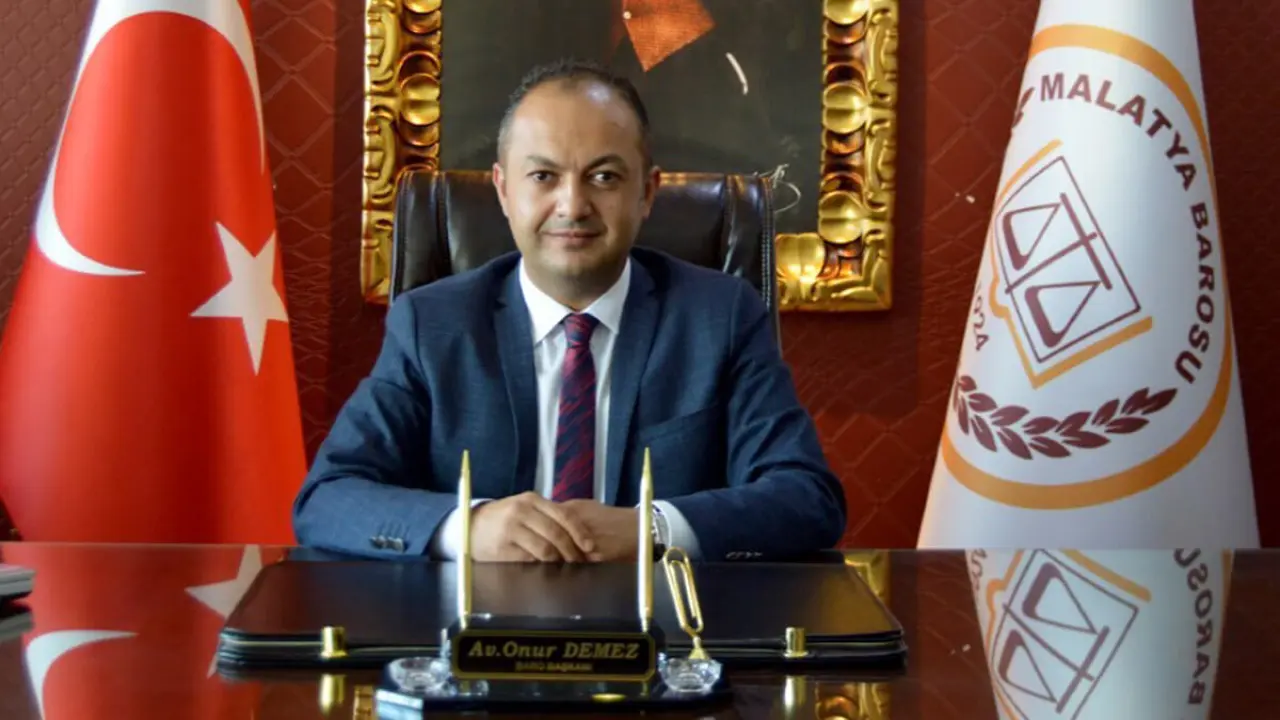 Malatya Baro Başkanı Onur Demez basın açıklaması