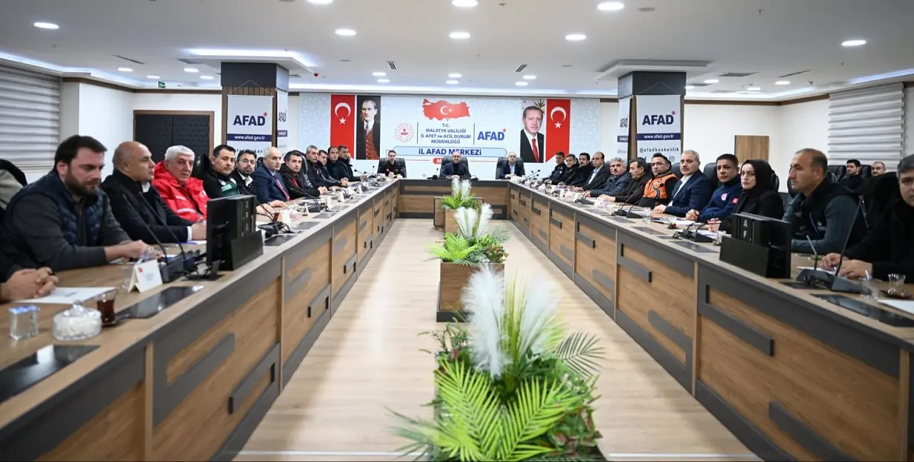 Malatya Afet Koordinasyon Toplantısı Vali Seddar Yavuz