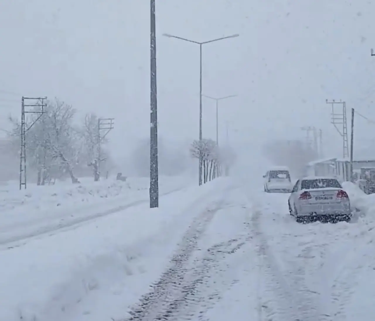 Malatya kar yağışı ve trafik durumu