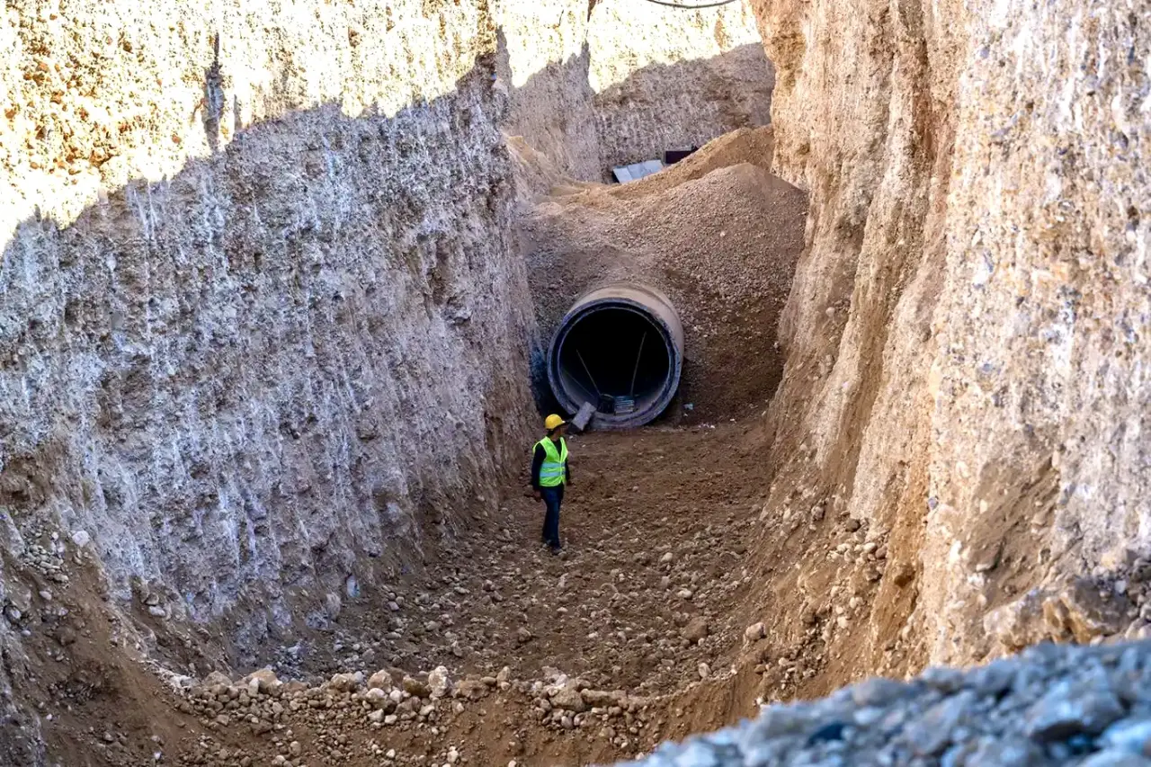 İkizce deprem konutları su deposu ve altyapı çalışması