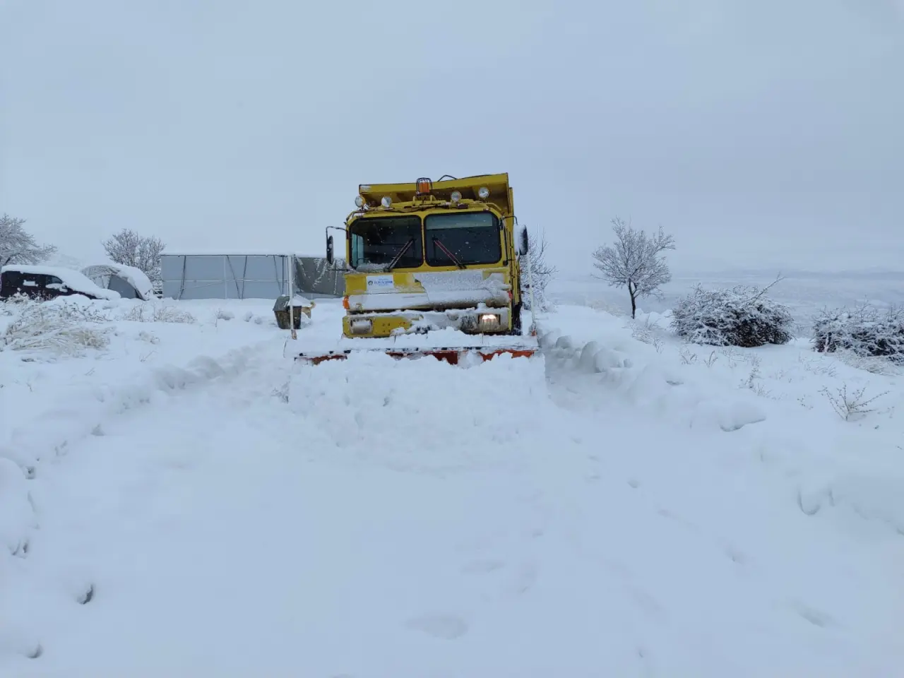 Malatya Büyükşehir Belediyesi kar küreme çalışması