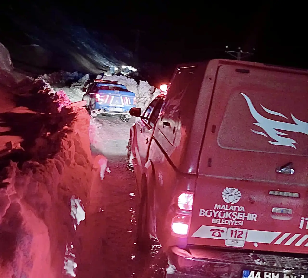 Pütürge çığ düşmesi ve karla mücadele aracı