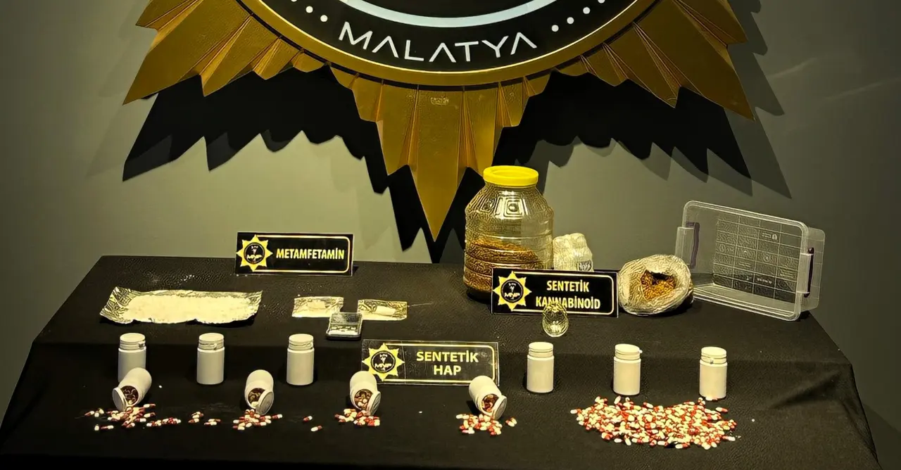 Malatya Narkotik operasyonu ele geçirilen uyuşturucular