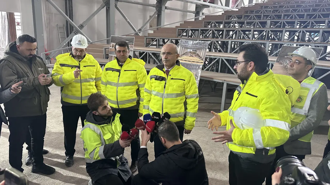 Sami Er Malatya kütüphane inşaatı incelemesi