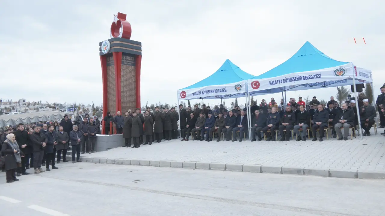 Malatya Deprem Anıtı anma töreni protokol