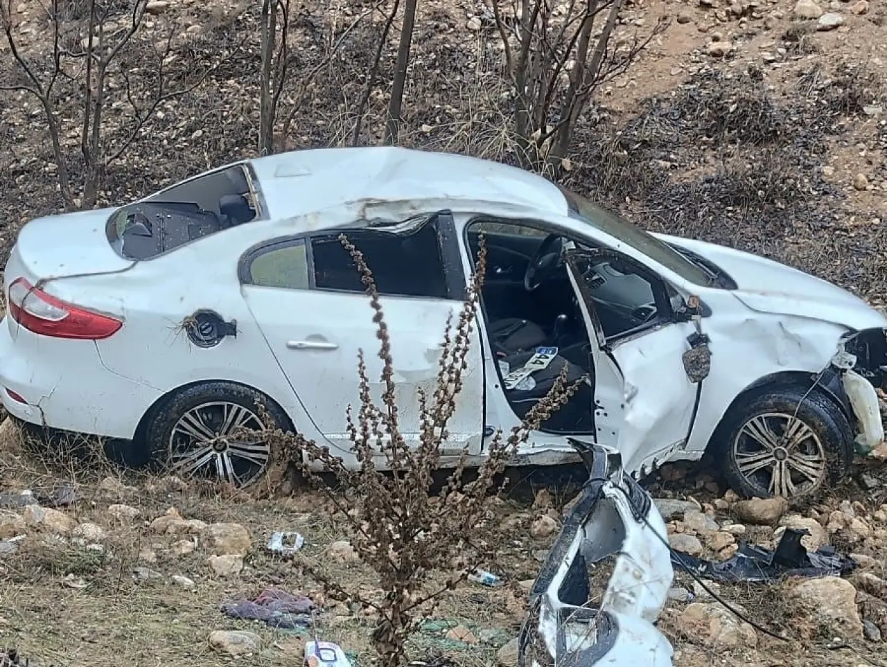 Malatya Doğanşehir trafik kazası olay yeri