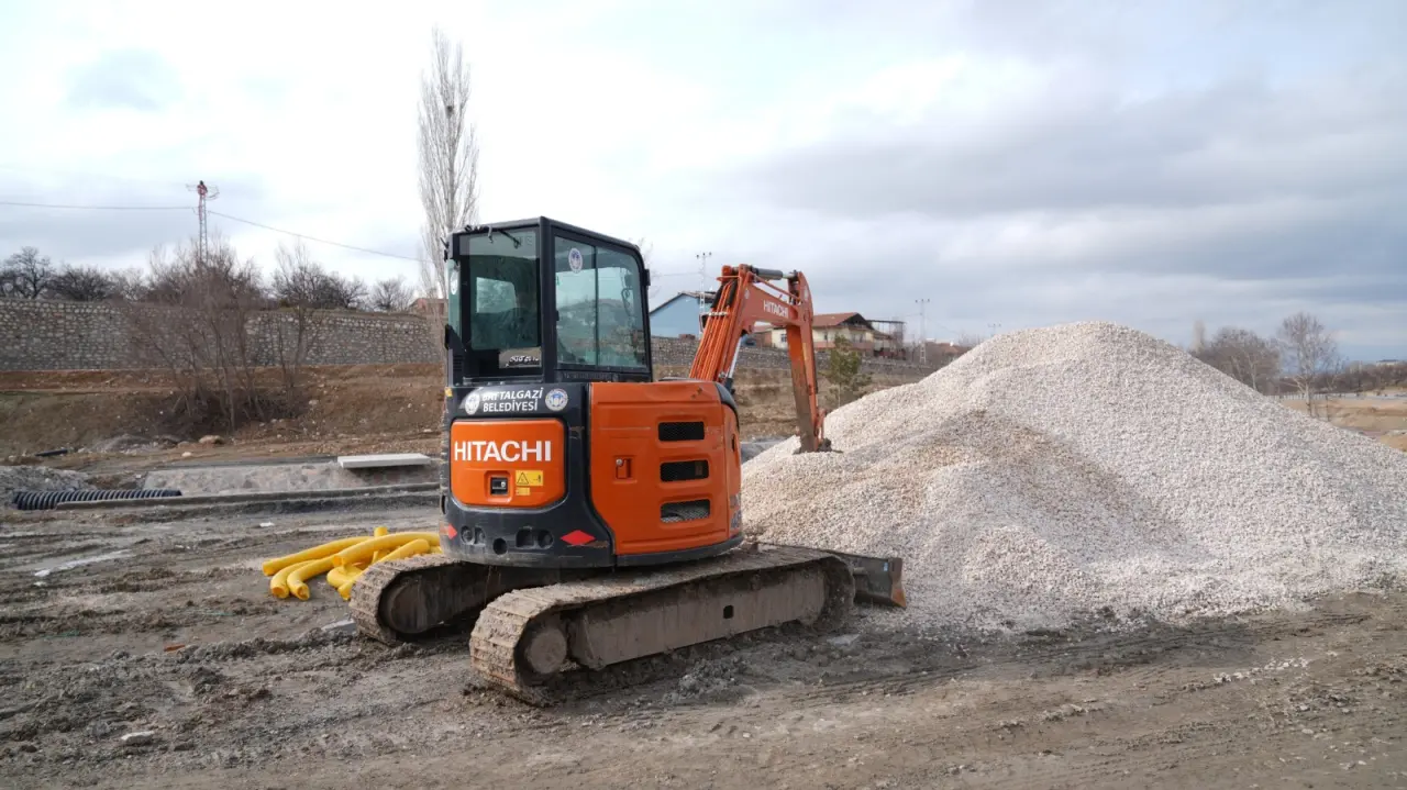 Battalgazi Çarşıbaşı Rekreasyon Alanı inşaat çalışması