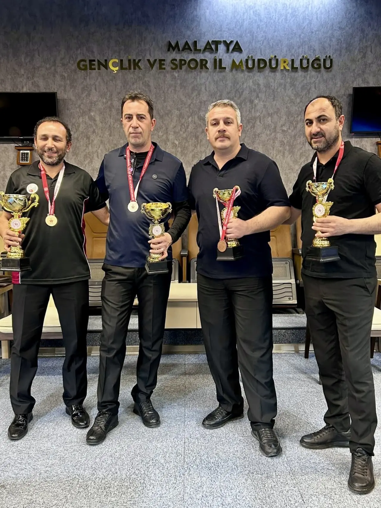 Malatya 3 bant bilardo şampiyonası ödül töreni