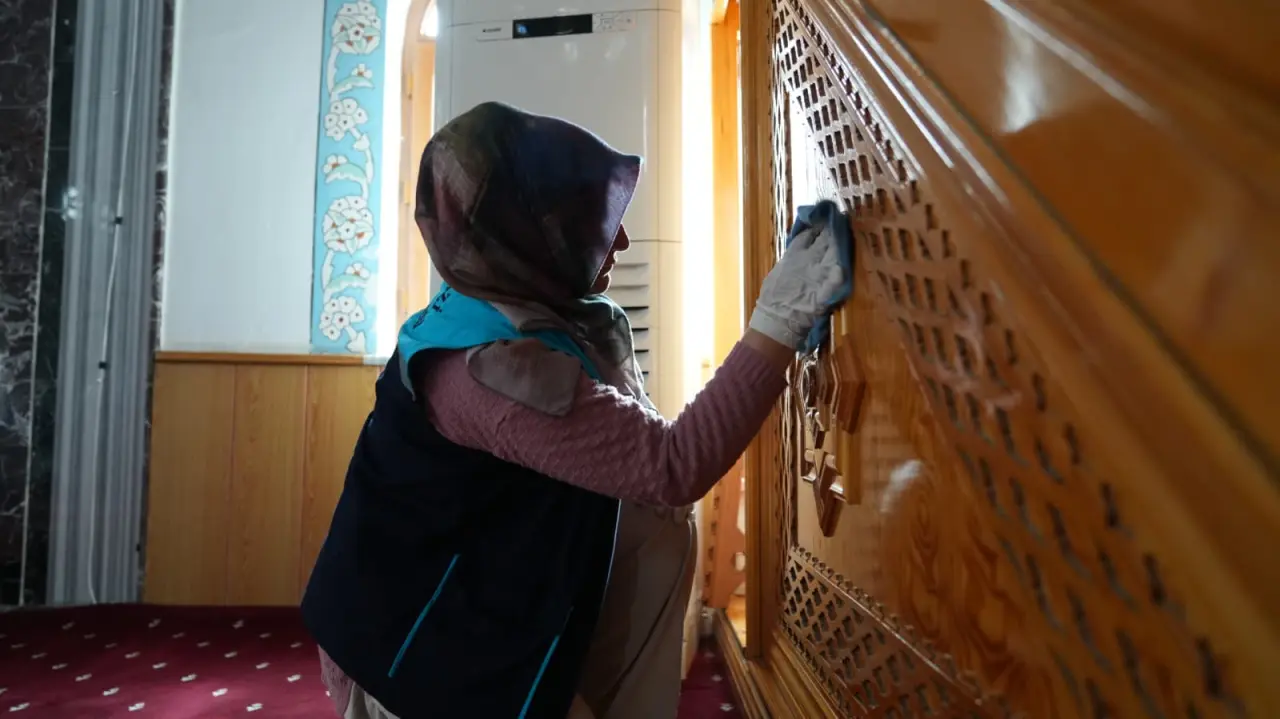 Battalgazi Belediyesi cami temizliği çalışmaları