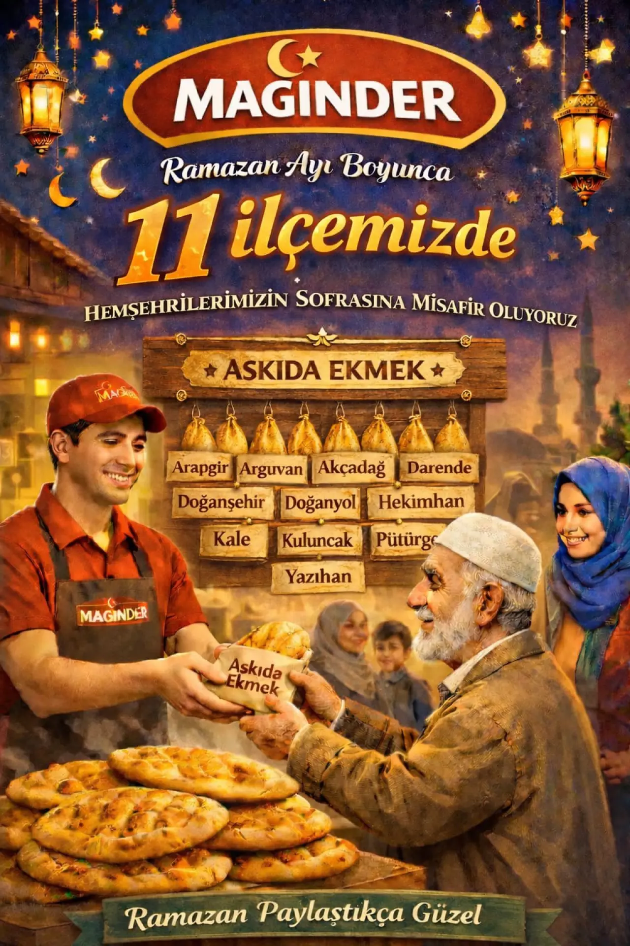 MAGİNDER ve Fırıncılar Odası askıda ekmek protokolü