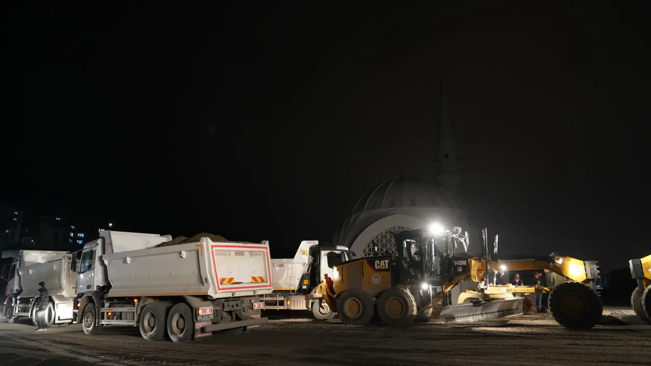 Battalgazi Belediyesi Çamurlu TOKİ Cami yol çalışması