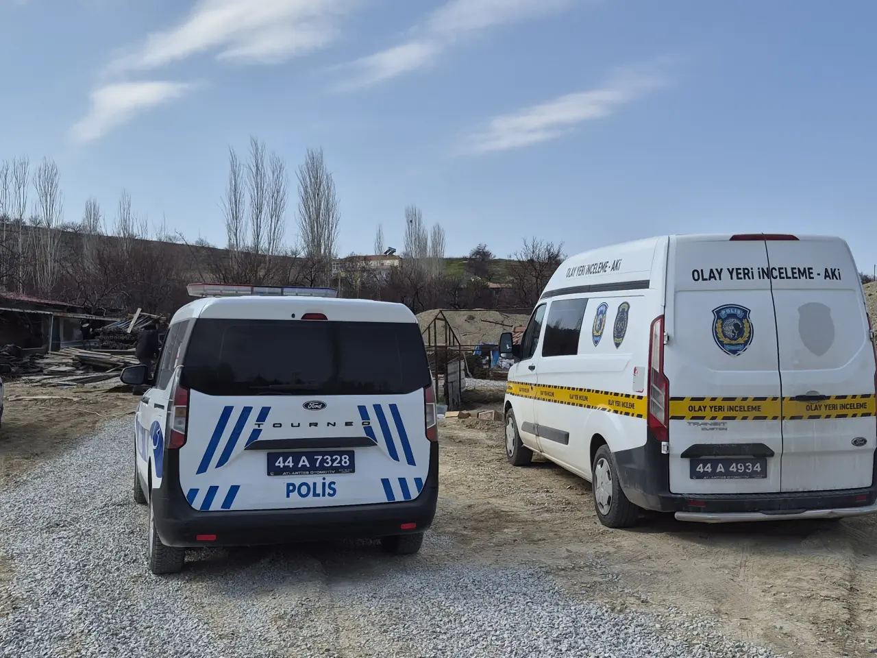 Battalgazi Hanımınçiftliği Mahallesi inşaat alanı ve olay yeri