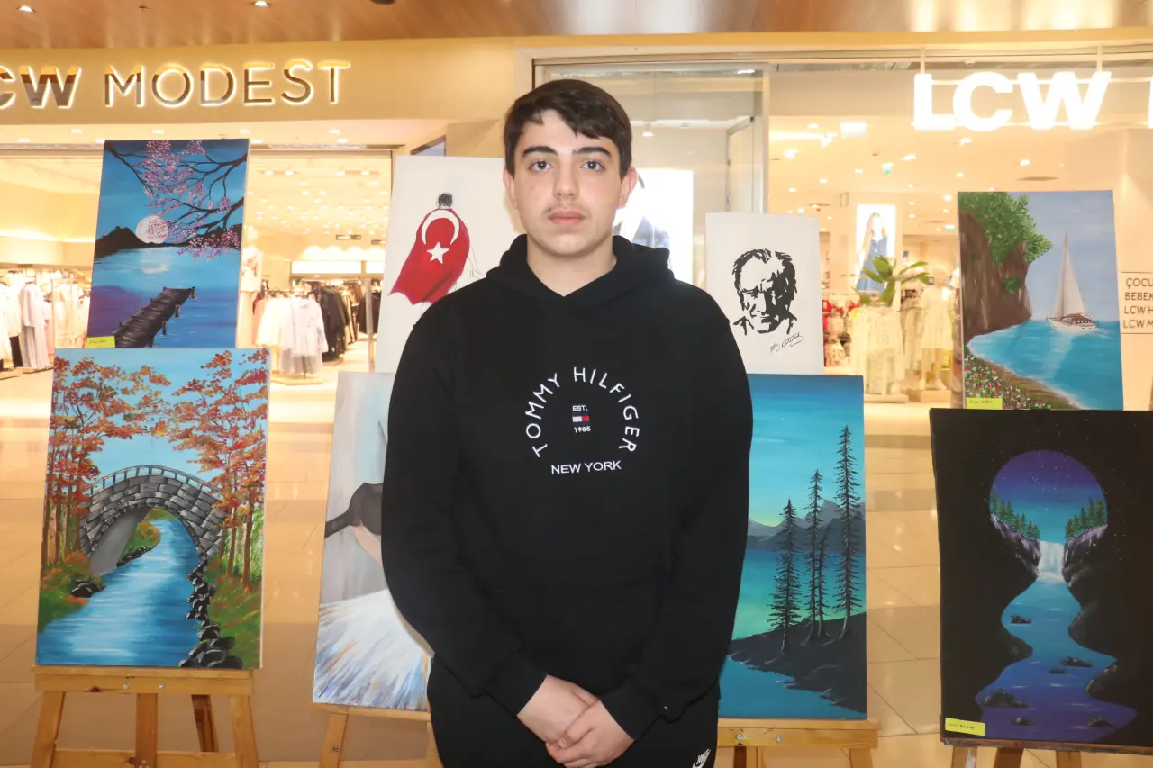 Malatya Fethi Gemuhluoğlu Fen Lisesi öğrencilerinin hazırladığı resim sergisinin açılışı